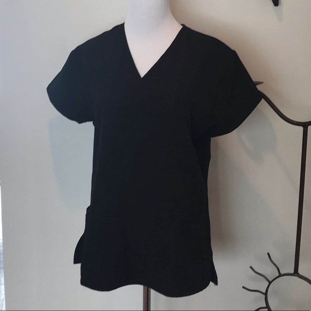 Divine Stretch by JDM Black Scrub Top XS